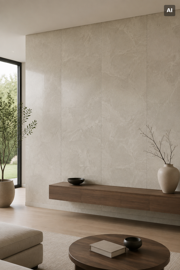 Limestone Pearl SPC-Wandpaneel | Serramo